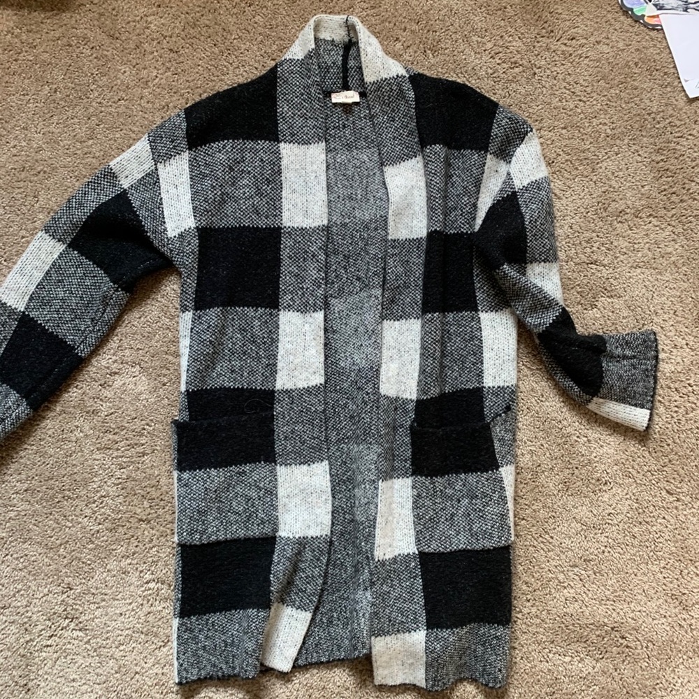 Hem and Thread oversized long  cardigan
